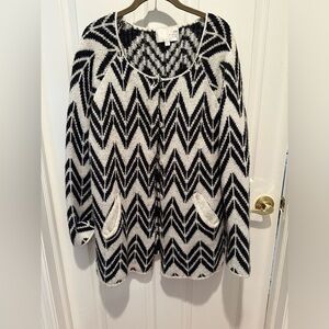 JOA LA chevron cardigan sweater M